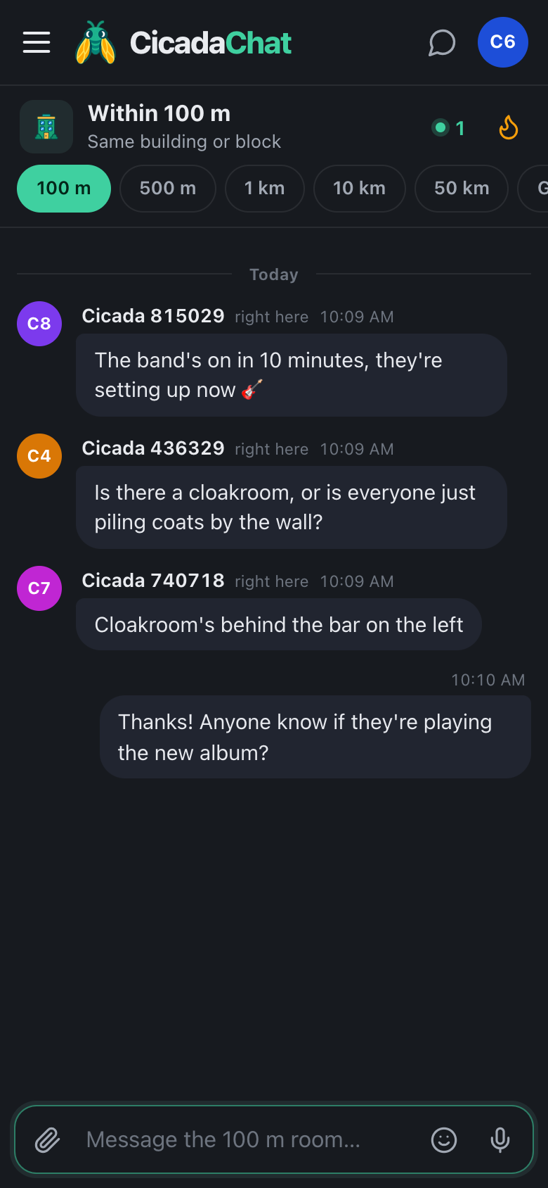 Small venues, big conversations: the 100 m room at a gig, a bar or a café